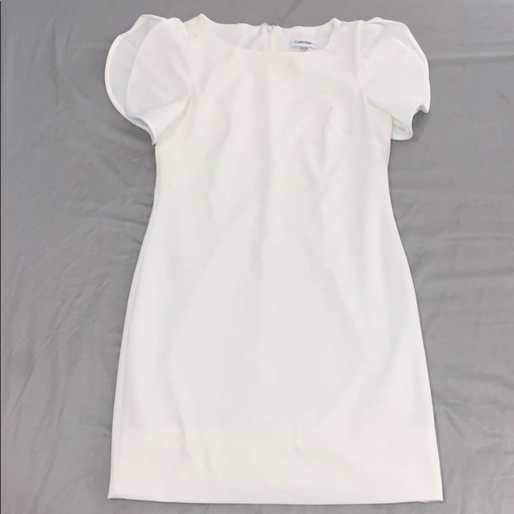 White Calvin Klein dress